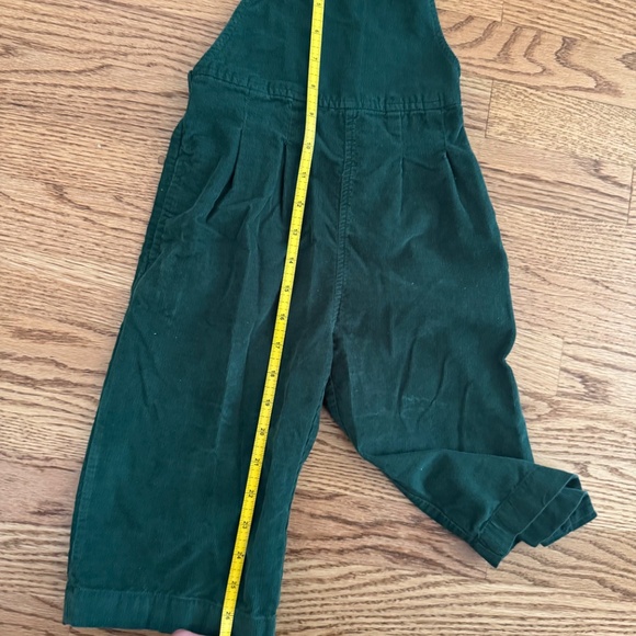 Hanna Anderson Toddler Corduroy Overalls in Malachite - Picture 4 of 5